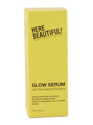 Here Beautiful Glow Serum with Squalane for Renewing and Balancing - 2 oz