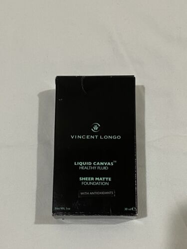 New Vincent Longo Liquid Canvas Healthy Fluid Sheer Matte Foundation #12 "Topaz" - Picture 4 of 5