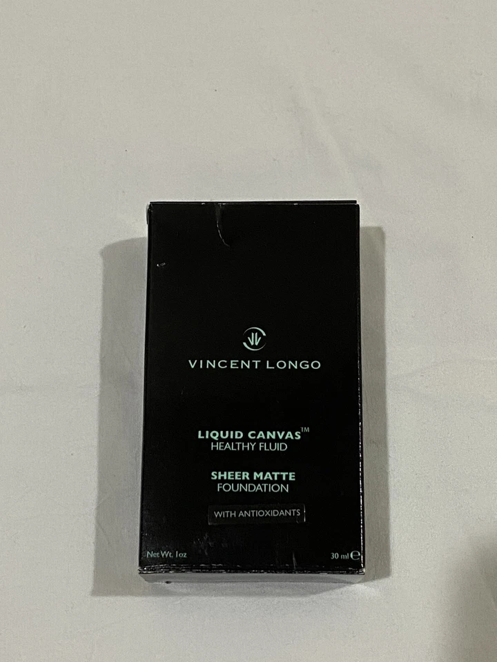 New Vincent Longo Liquid Canvas Healthy Fluid Sheer Matte Foundation #12 "Topaz" - Image 4 of 4