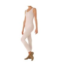 Bal Togs 1313 White Child's Size Intermediate 6X-7 Cotton Lycra Tank Unitard