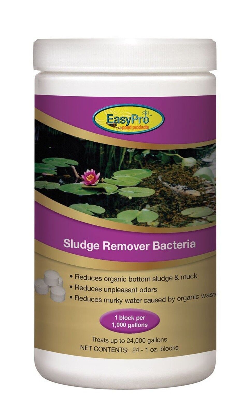 EasyPro SBB24 Pond Sludge Remover Bacteria-24 ct-reduces toxins