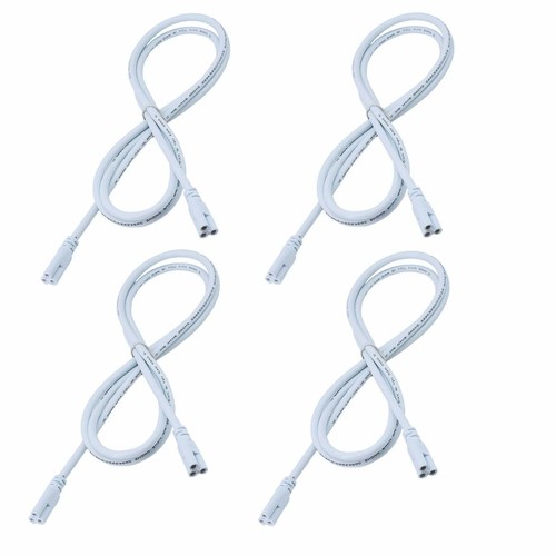 US 2FT~4FT Connecting Cords 3-Pin for T8 T5 Integrated LED Tube Light Bulb 4 PCS - Picture 2 of 12