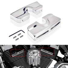 Chrome Spark Plug Head Bolt Covers for Harley Twin Cam Street Glide 1999-2017