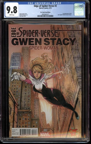 Edge of Spider-Verse #2 Comic Bug Siya Oum Variant CGC 9.8 1st Spider-Gwen