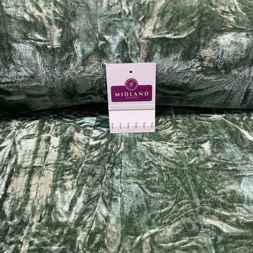 £5.75 Creased Ice Velvet One way stretch Dress Fabric 58" M607 Mtex - Picture 143 of 146