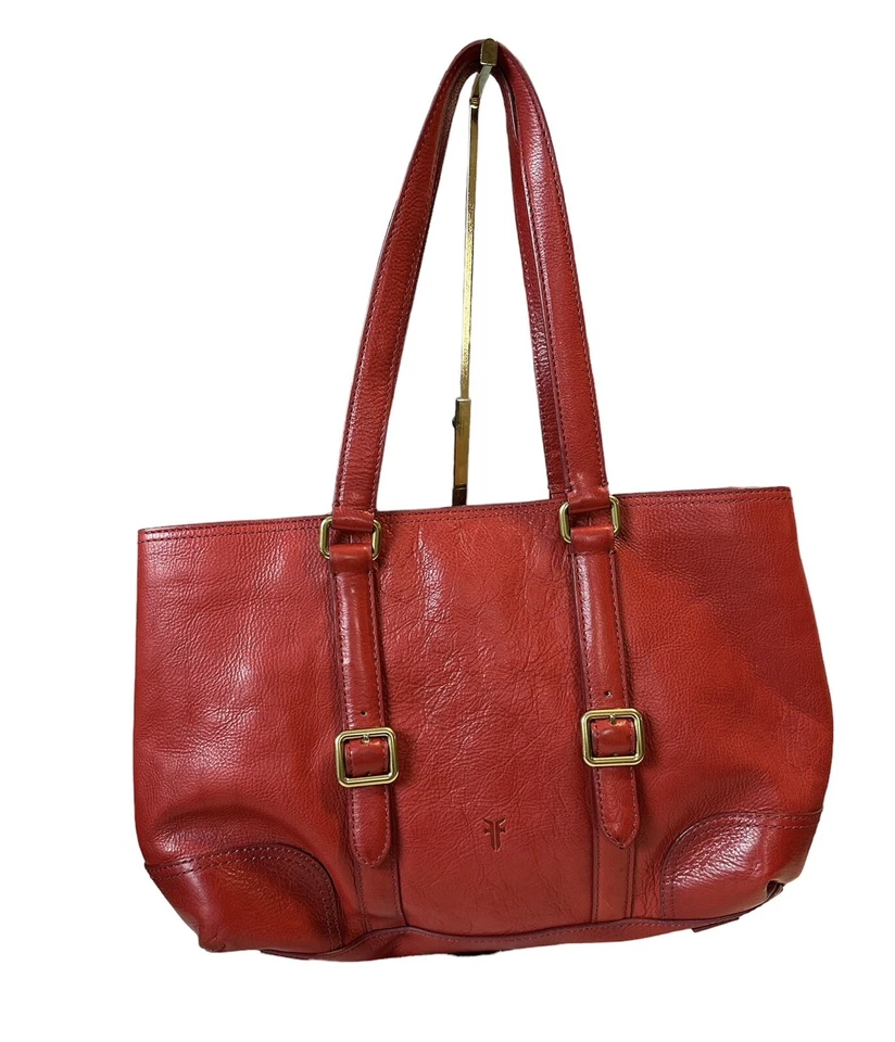 Bolso grande de cuero Frye DB270 Claude usado en excelente estado Foto 2 de 4