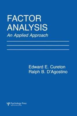Factor Analysis: An Applied Approach - Cureton, Edward E. - paperback