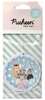 Pusheen die Katze Weihnachten Plätzchen hängend Auto Lufterfrischer Kleiderschrank Geschenk Duft 
