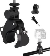 Action Camera Mount Clamp, Bike/Motorcycle Handlebar Clamp Adapter for Insta360/