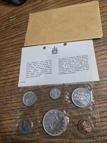 1965 CANADA, 6 Coin Uncirculated. .800 silver, 1.1094 oz Silver. Free S&H OGP