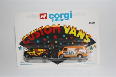 Corgi Juniors 2524 Custom Vans Doppelpack, MIB aus Trade Pack