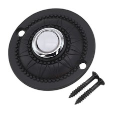 Round Iron Doorbell Drilling Not Required Front Doors Mounting Screw Holes