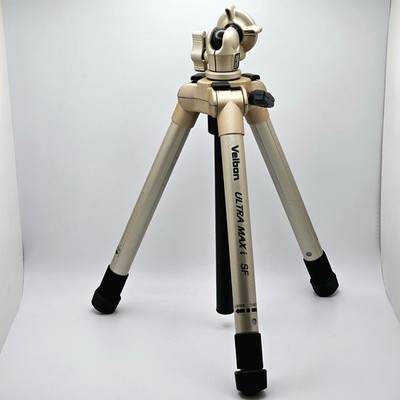Vintage Velbon Ultra Maxi SF Aluminum Camera Tripod w/ PH-343 Head   Compact