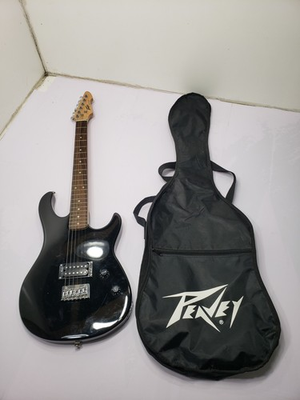 #ad #ad Peavey Rockmaster Gloss Black Finish Electric Guitar With Peavey Guitar Bag $59.99