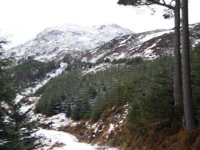 Photo A3 Track heading below Creag Dhearg Alltsigh  c2010