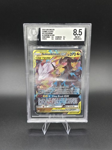 Reshiram & Zekrom-GX graded BGS 8.5 for sale on eBay