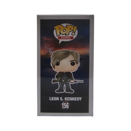 Resident Evil Leon S Kennedy Rare Vaulted Funko Pop #156 w Protector - Picture 4 of 7