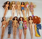 LOT 12+ Vintage Barbie Dolls Mattel 1990-2000 VG-EC Collection (A60)
