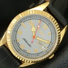 JAPAN VINTAGE REFURBISHED CITIZEN AUTOMATIC 8200 MENS GREY DIAL WATCH a445256-1