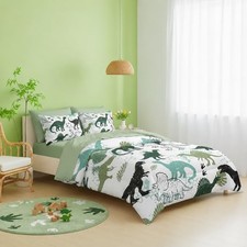 Dinosaur 7 Pieces Comforter Set Size,Dinosaurs Bedding Set Twin Dinosaur 15