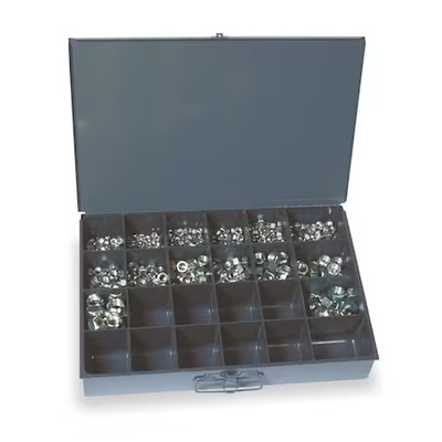 #ad #ad Zinc Plated Finish Steel Keps W External Tooth Washer Hex Lock Nut Assortment $21.85