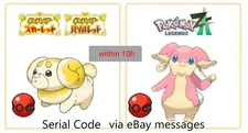 Fidouhg and Audino in the Precious Ball / Serial code / Pokemon Legends ZA/ SV