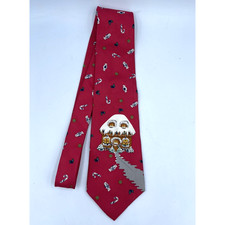 Christmas Tie Joe Boxer 100 Italian Silk Made in USA Gingerbread Neckwear