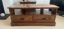 Laura Ashley 'Garrat' Dark Chestnut Corner TV Unit H49xW110xD45cm EX CON