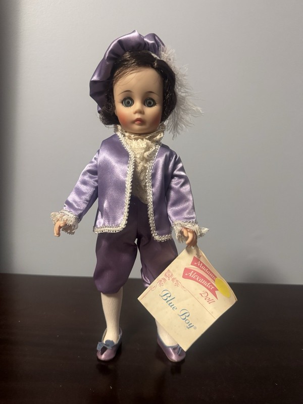 Madame Alexander Blue Boy Doll 12-inch Vintage, Wrist Tag