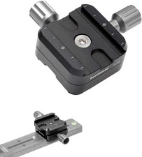 QR-50B Quick Release Plate Clamp Double Adapter for Arca Swiss RRS Rail Nodal