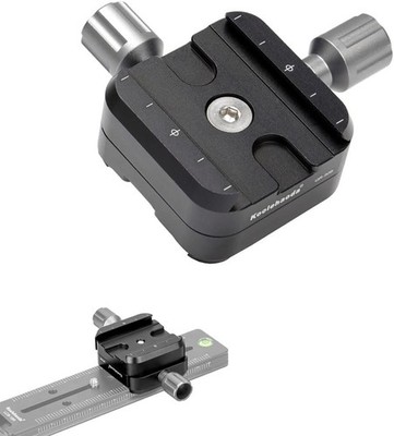 QR-50B Quick Release Plate Clamp Double Adapter for Arca Swiss RRS Rail Nodal