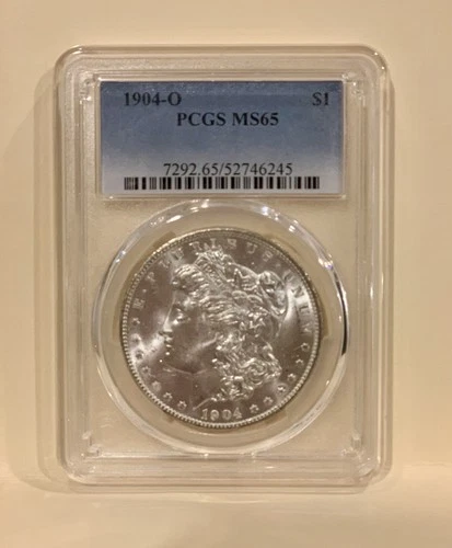 1904 - O  US Morgan Silver Dollar $1 - PCGS- MS65