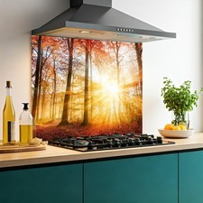 Printed Glass Kitchen Splashback | 6mm Toughened Heat Resistant Glass | No.2083