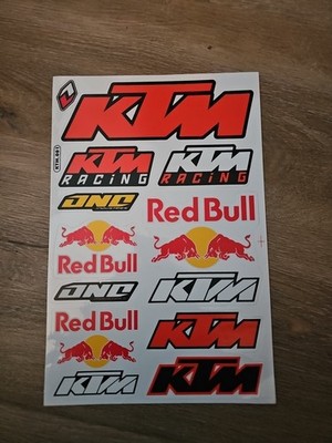 1 Aufkleber Sticker Bogen  KTM  Racing Motorradsport Biker Tuning GT