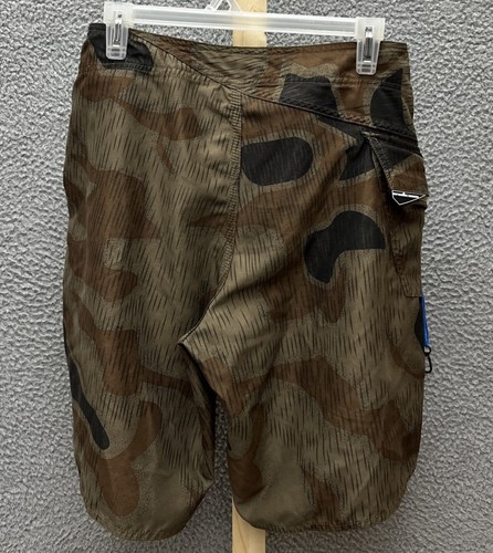 Pantalones Cortos Volcom Board Para Hombres 32 Marrón Camuflaje Modtech Camuflaje Cremallera Cordón - Imagen 9 de 23