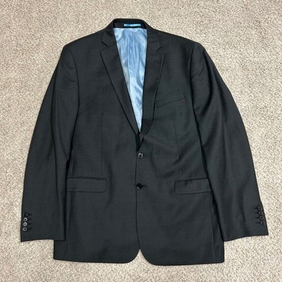 Charles Tyrwhitt Blazer 44L Black Slim Fit Super 110s Wool Suit Jacket