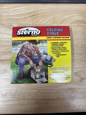 NEW Vintage Sterno Folding Stove Camping Hunting Backpacking Outdoor Cooking
