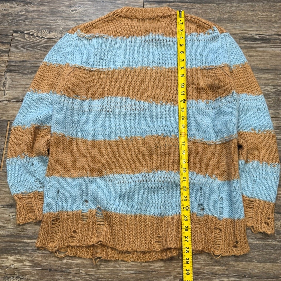 ACNE STUDIOS STRIPED MOHAIR SWEATER (XXS) View 5