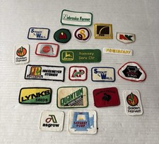 Vintage Retro Patch Lot John Deere Agricultural Farmer Midwest Corn Seed Cattle