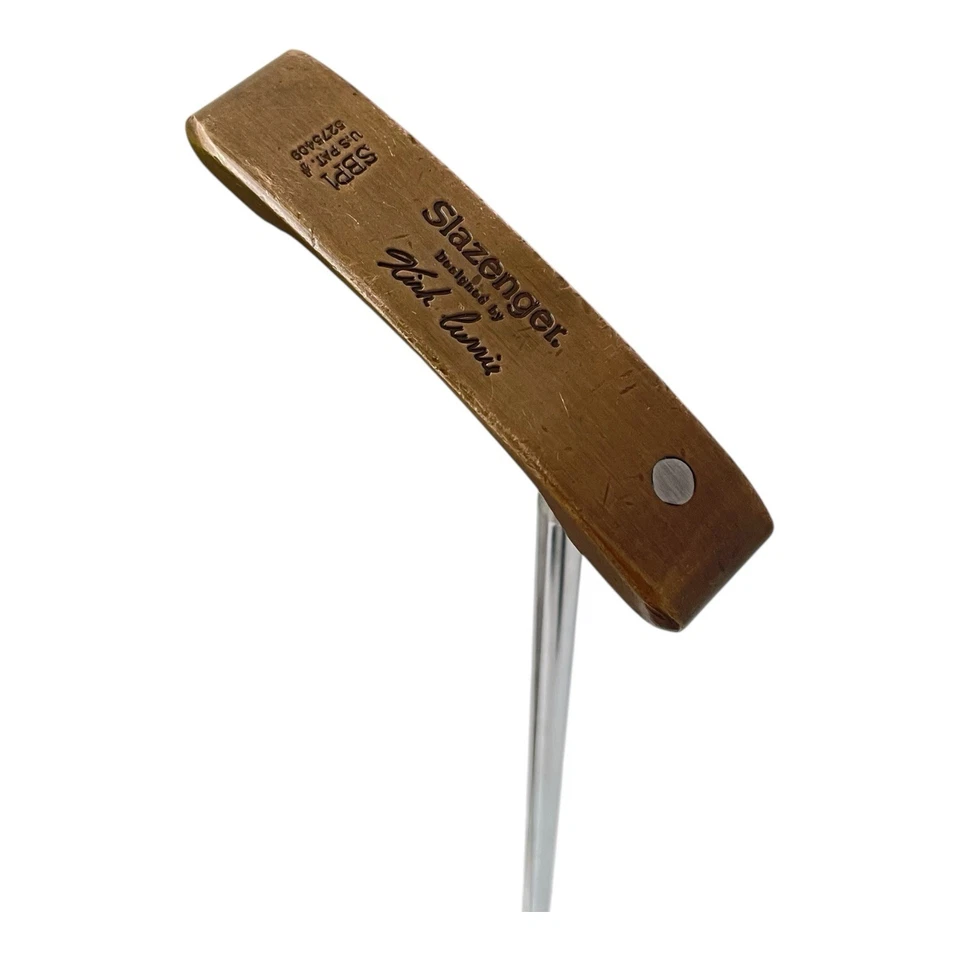 Slazenger Kirk Currie SBP1 Hoja Putter Talón Vástago Acero 35" Derecha Agarre Real Foto 4 de 4