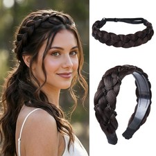 Braided Headband Stretch Braid Headband 2PCS Braided Headbands for Wome...