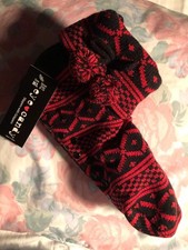 NET Eye Candy Slipper Socks W/Grippers Warm And Comfy Perfect For Cold Weather