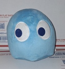 Pac Man Inky Blue Plush. 7" Tall. With Tag Toy Factory