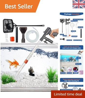 Aquarium Kiessauger mit einfacher manueller Bedienung - Essential Aquariumreiniger
