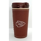 Kansas City Chiefs NFL Vintage Whirley Brown Football Travel Tumbler Cup Mug