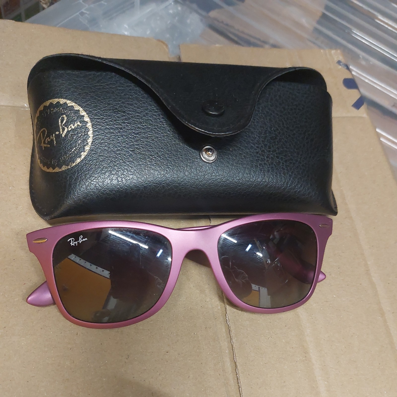 Genuine Ray-Ban Wayfarer Liteforce RB4195 Sunglasses 6087/4Q 52 ■20 3N PINK