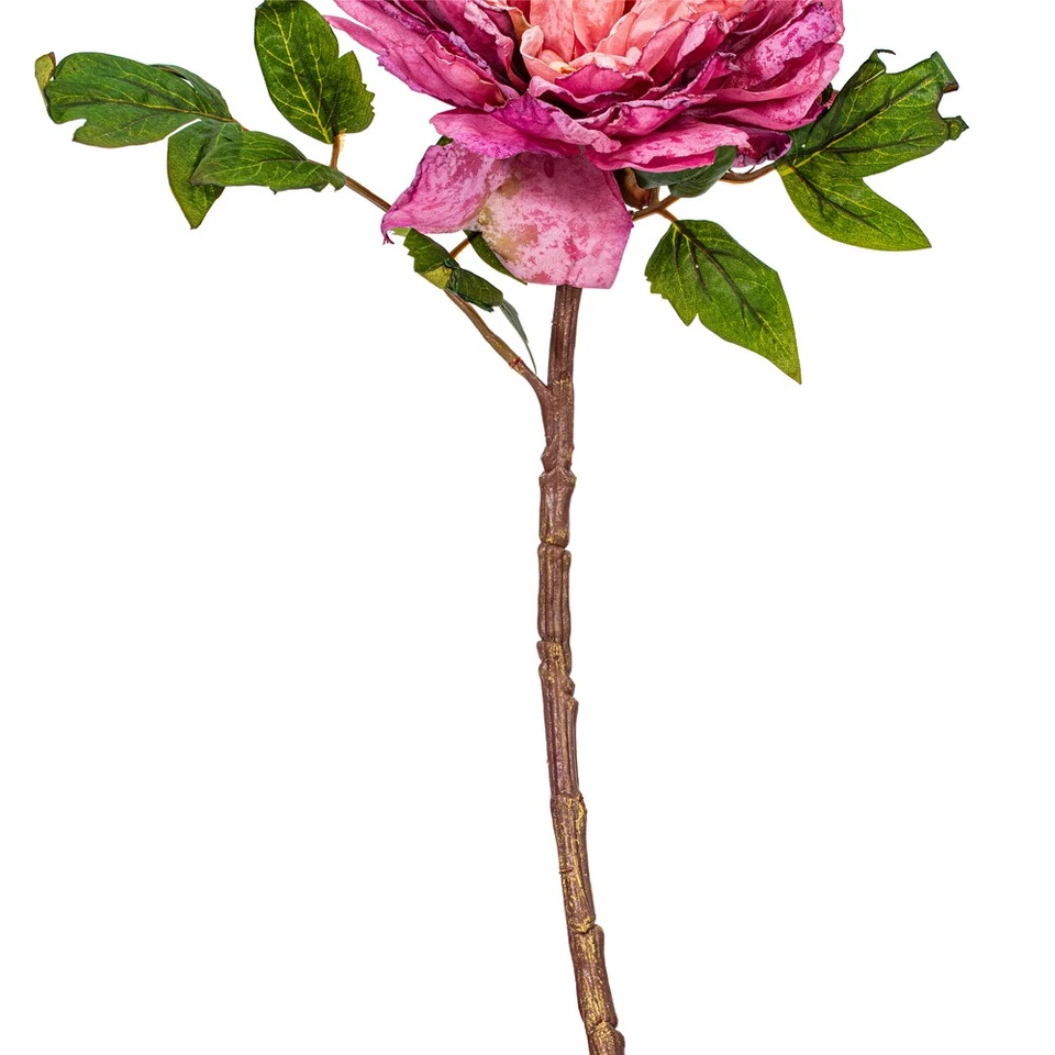 3/bolsa de peonía de tacto real rosa de 16,5" Foto 2 de 2