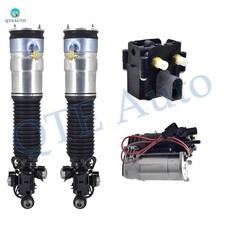 Set 4 Air Valve Block-air Compressor-rear Air Strut To 2013-2015 Bmw 750i Xdrive