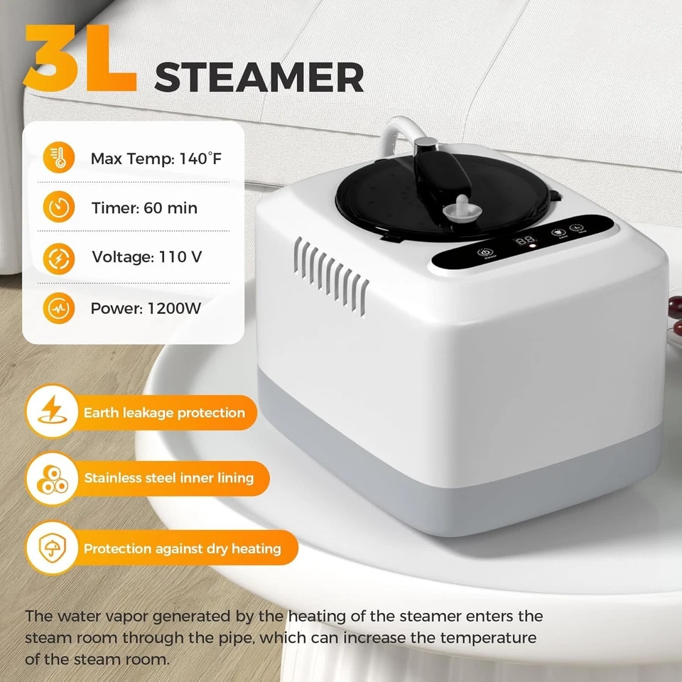 Caixa de sauna, sauna portátil para casa, barraca de sauna a vapor design portátil para relaxar - Imagem 3 de 4