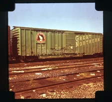 Duplicate Slide GN #37327 Boxcar Great Northern 1970